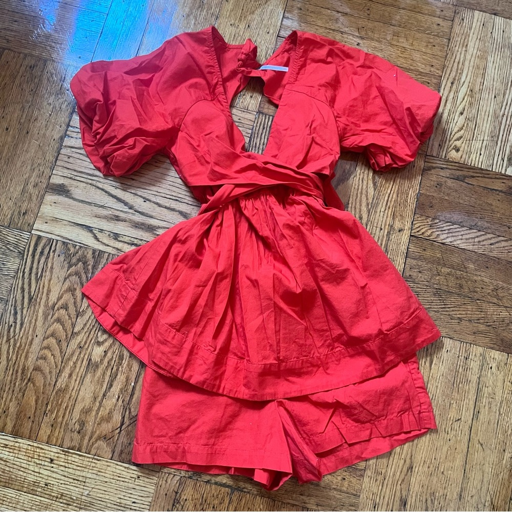 Free people matching shorts set